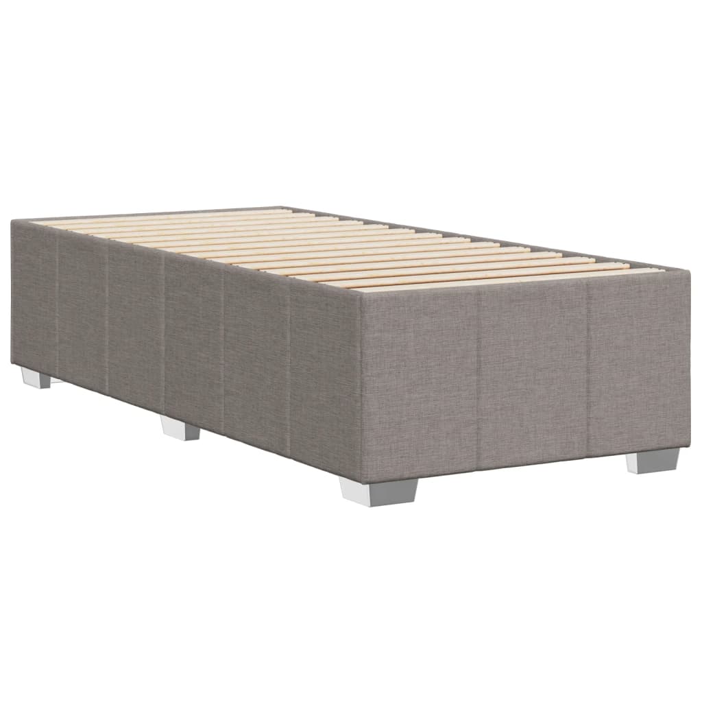 Σκελετός Κρεβατιού Χωρίς Στρώμα Taupe 90x200 εκ. Υφασμάτινο - Pakobazaar