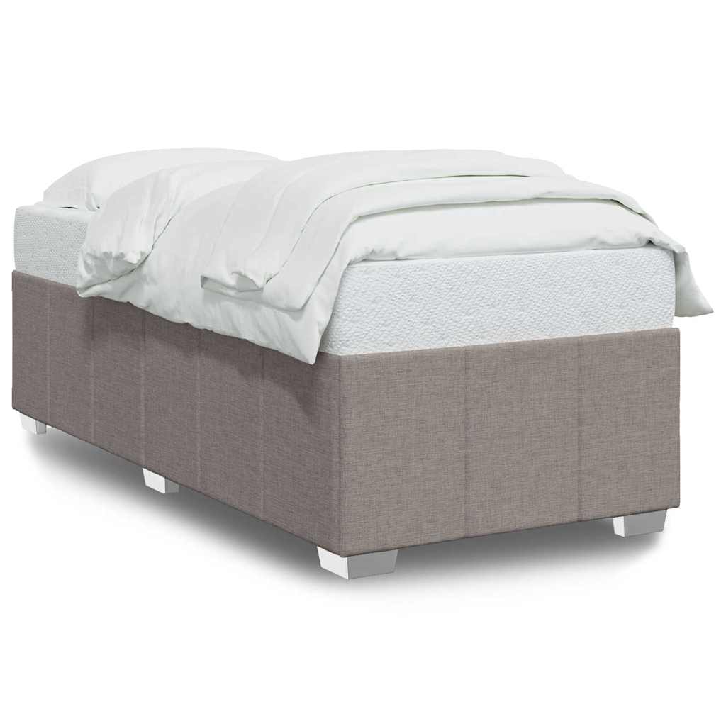 Σκελετός Κρεβατιού Χωρίς Στρώμα Taupe 100 x 200 εκ. Υφασμάτινο - Pakobazaar