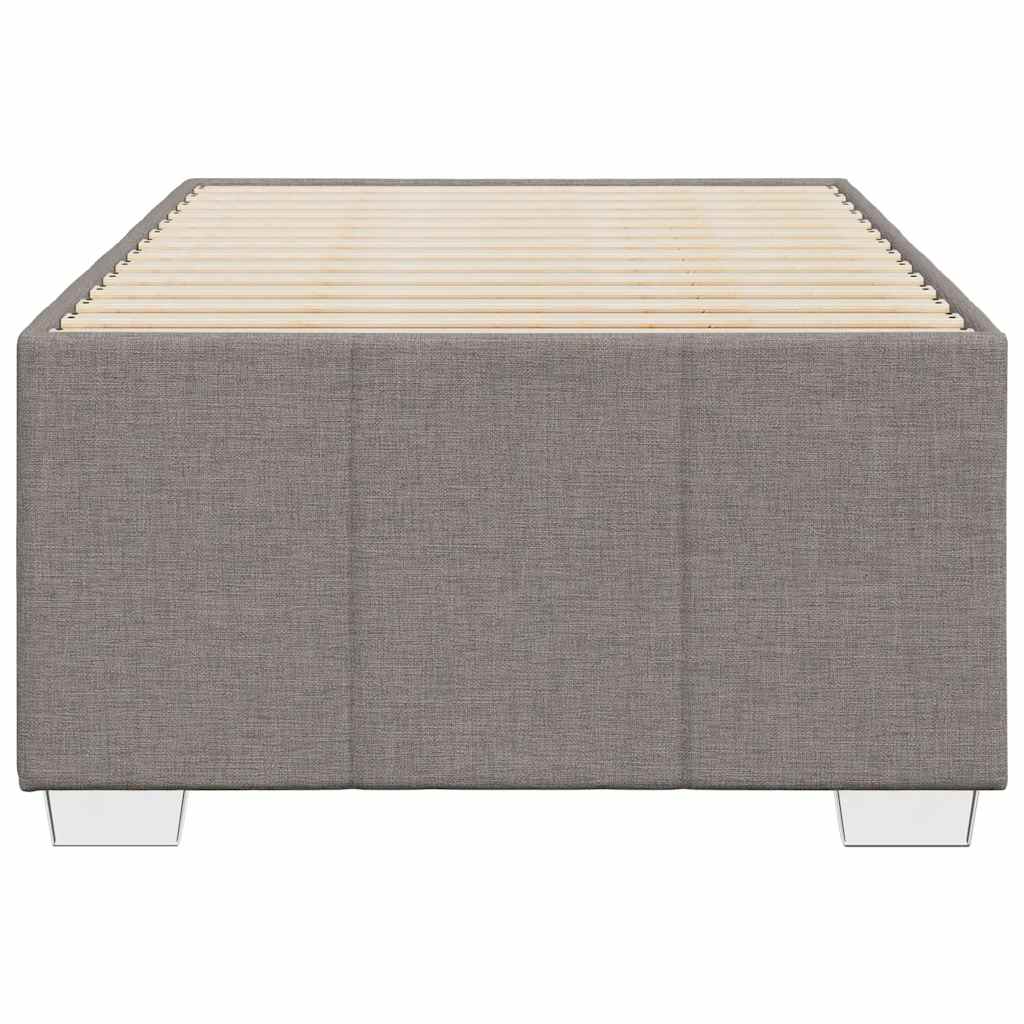 Σκελετός Κρεβατιού Χωρίς Στρώμα Taupe 100 x 200 εκ. Υφασμάτινο - Pakobazaar