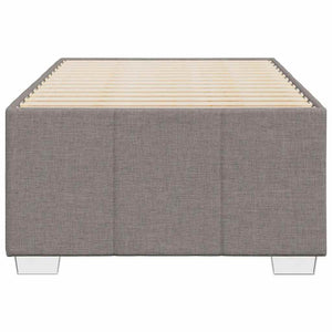 Σκελετός Κρεβατιού Χωρίς Στρώμα Taupe 100 x 200 εκ. Υφασμάτινο - Pakobazaar