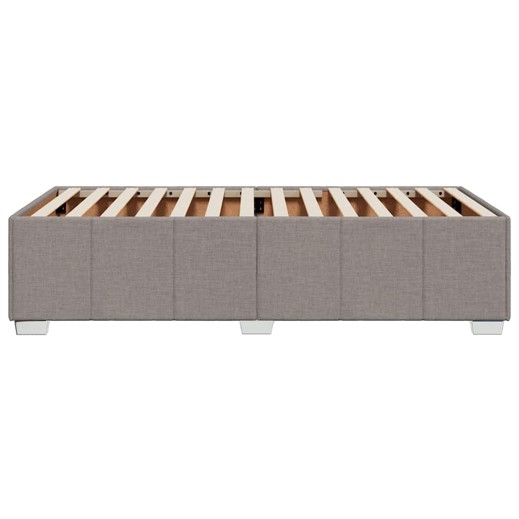 Σκελετός Κρεβατιού Χωρίς Στρώμα Taupe 100 x 200 εκ. Υφασμάτινο - Pakobazaar