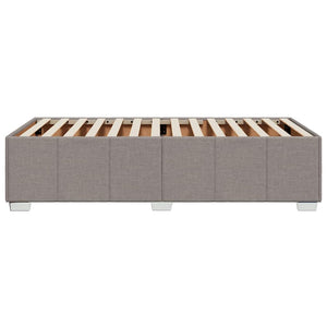 Σκελετός Κρεβατιού Χωρίς Στρώμα Taupe 100 x 200 εκ. Υφασμάτινο - Pakobazaar