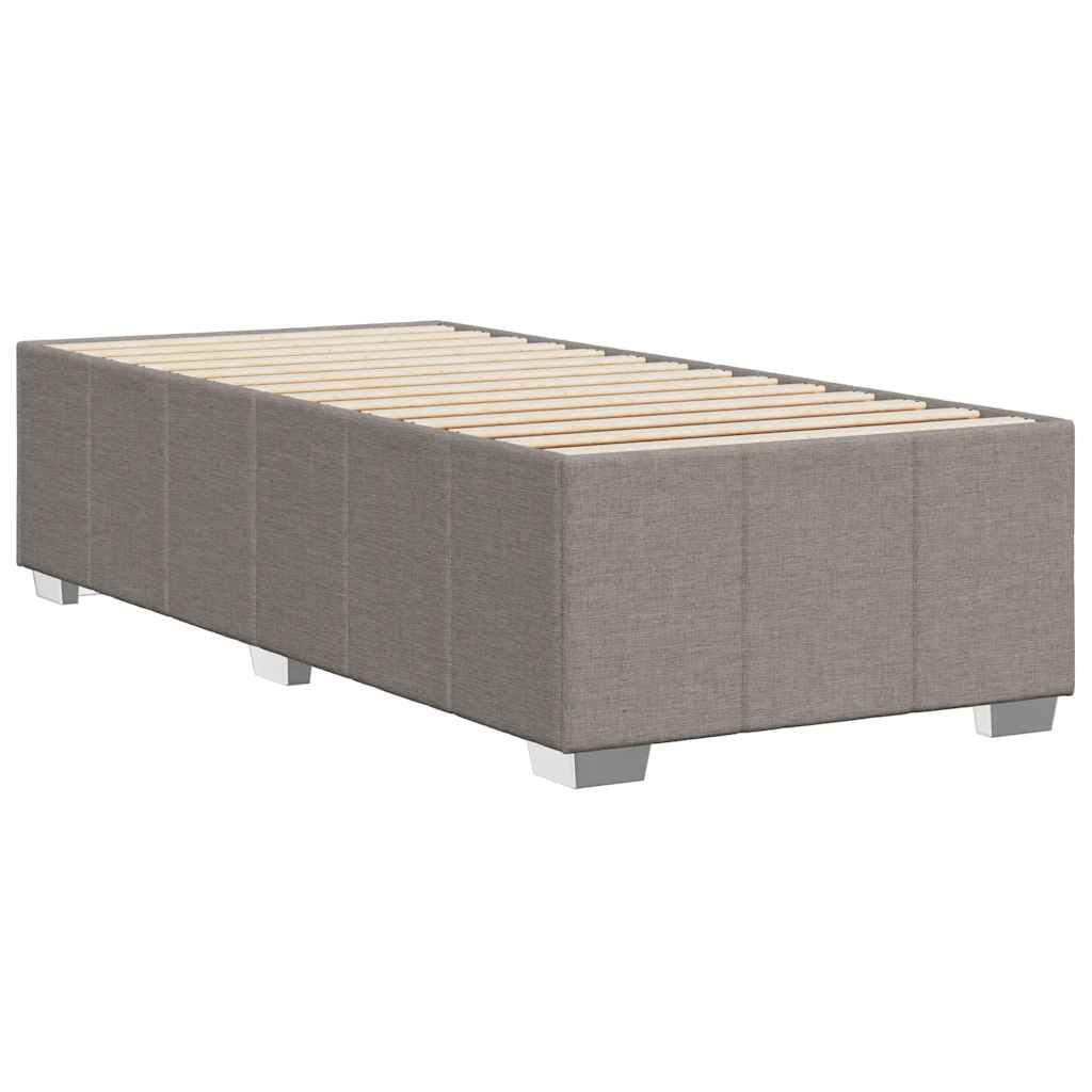 Σκελετός Κρεβατιού Χωρίς Στρώμα Taupe 100 x 200 εκ. Υφασμάτινο - Pakobazaar