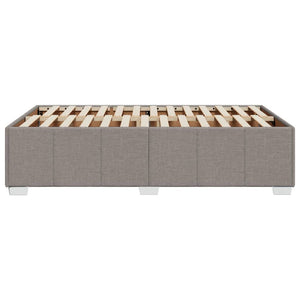 Σκελετός Κρεβατιού Χωρίς Στρώμα Taupe 120x200 εκ. Υφασμάτινο - Pakobazaar