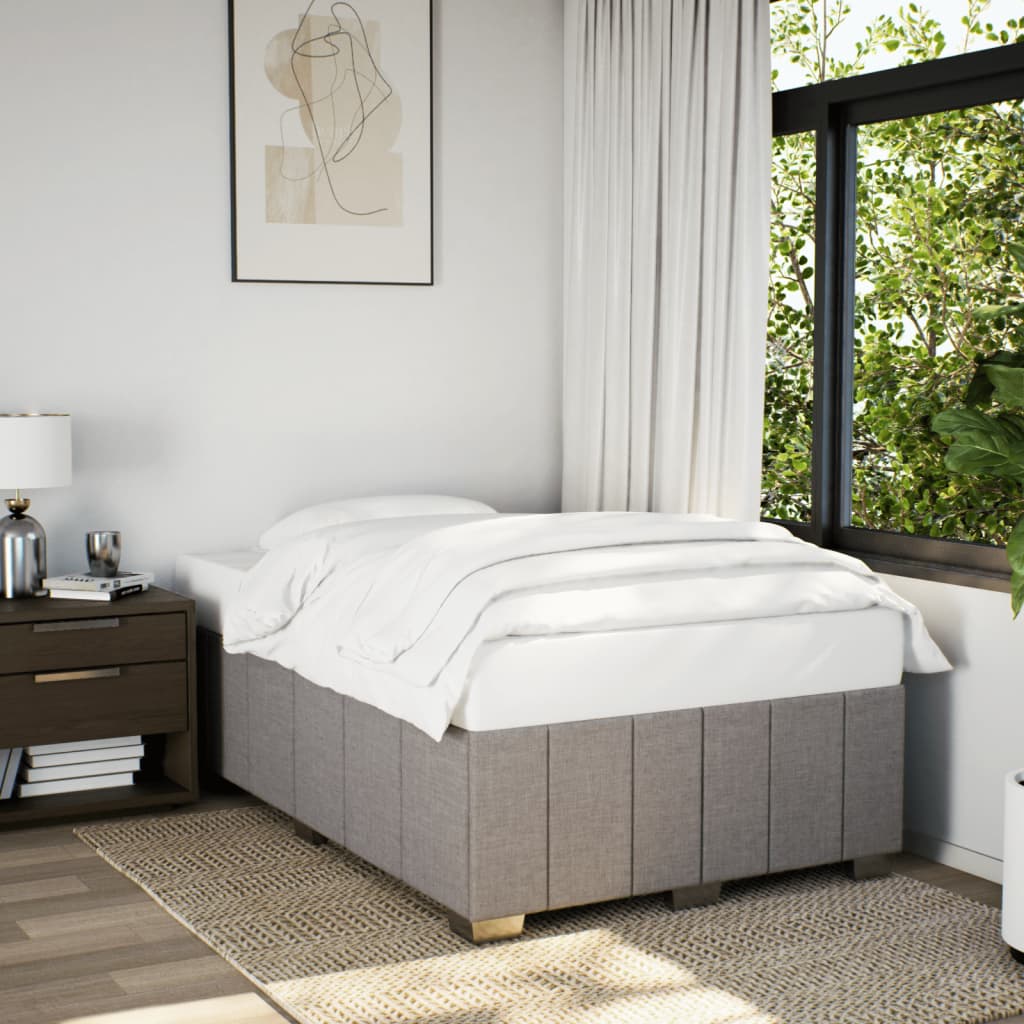 Σκελετός Κρεβατιού Χωρίς Στρώμα Taupe 120x200 εκ. Υφασμάτινο