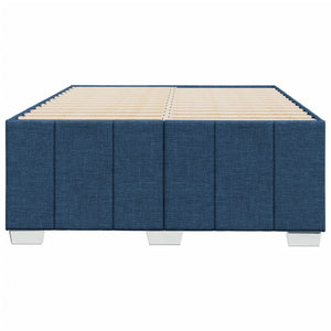 Πλαίσιο κρεβατιού χωρίς στρώμα μπλε 120x200cm ύφασμα