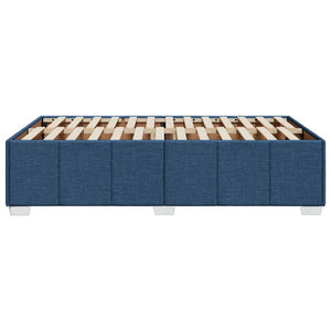 Πλαίσιο κρεβατιού χωρίς στρώμα μπλε 120x200cm ύφασμα