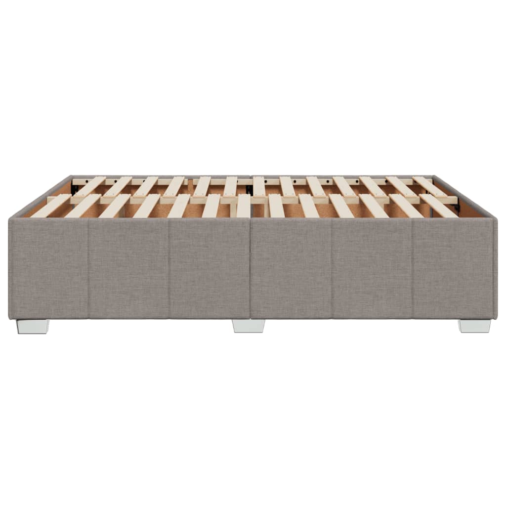 Σκελετός Κρεβατιού Χωρίς Στρώμα Taupe 140x190 εκ. Υφασμάτινο - Pakobazaar