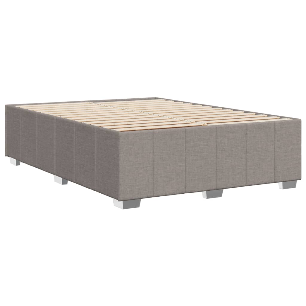 Σκελετός Κρεβατιού Χωρίς Στρώμα Taupe 140x190 εκ. Υφασμάτινο - Pakobazaar