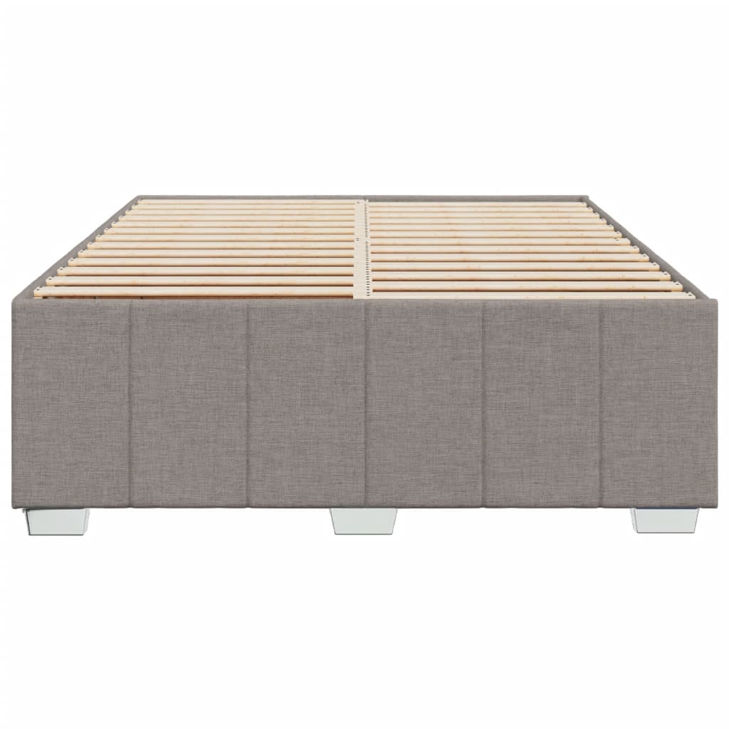 Σκελετός Κρεβατιού Χωρίς Στρώμα Taupe 160x200 εκ. Υφασμάτινο - Pakobazaar