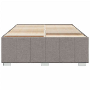 Σκελετός Κρεβατιού Χωρίς Στρώμα Taupe 160x200 εκ. Υφασμάτινο - Pakobazaar