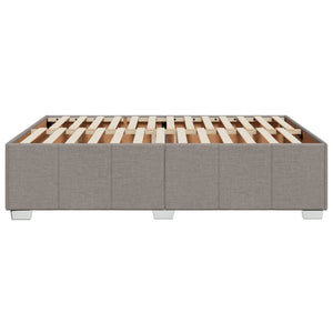 Σκελετός Κρεβατιού Χωρίς Στρώμα Taupe 160x200 εκ. Υφασμάτινο - Pakobazaar
