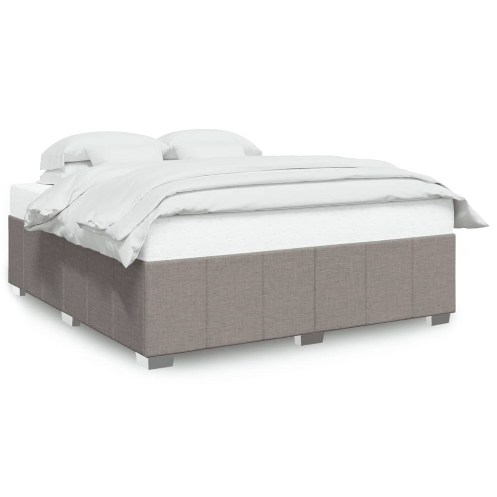 Σκελετός Κρεβατιού Χωρίς Στρώμα Taupe 180x200 εκ. Υφασμάτινο