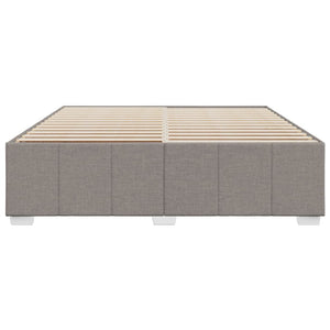 Σκελετός Κρεβατιού Χωρίς Στρώμα Taupe 200x200 εκ.Υφασμάτινο - Pakobazaar