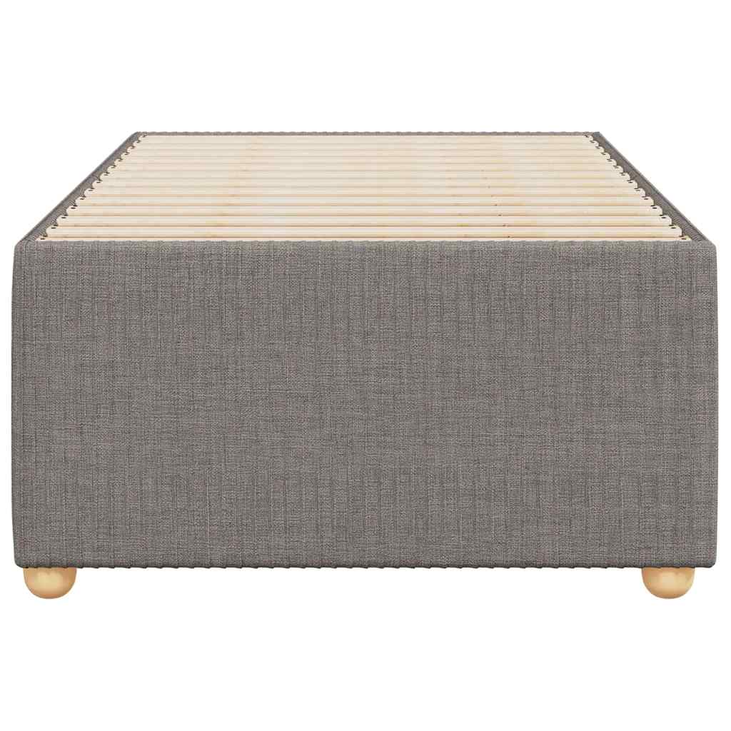 Σκελετός Κρεβατιού Χωρίς Στρώμα Taupe 80x200 εκ. Υφασμάτινο