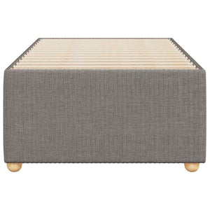 Σκελετός Κρεβατιού Χωρίς Στρώμα Taupe 80x200 εκ. Υφασμάτινο
