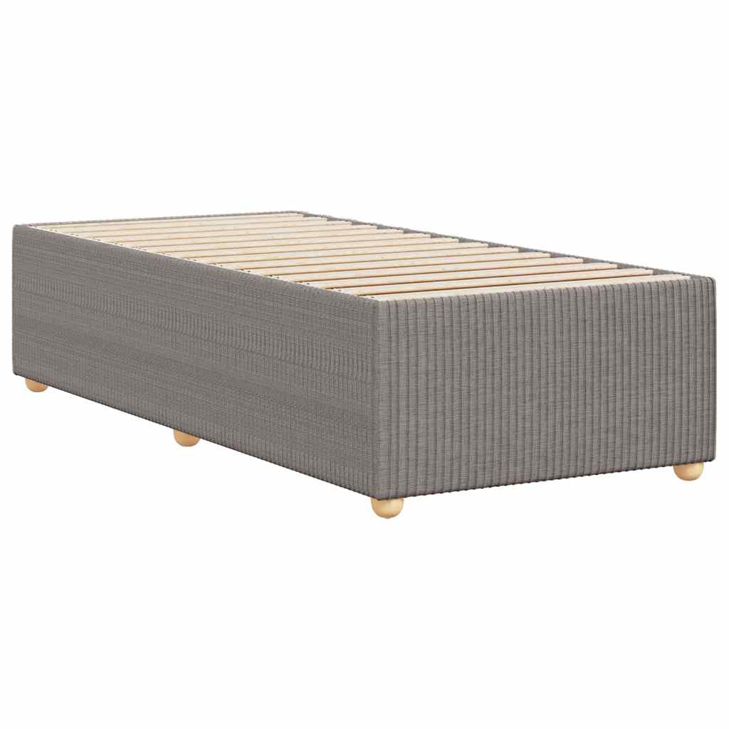 Σκελετός Κρεβατιού Χωρίς Στρώμα Taupe 80x200 εκ. Υφασμάτινο
