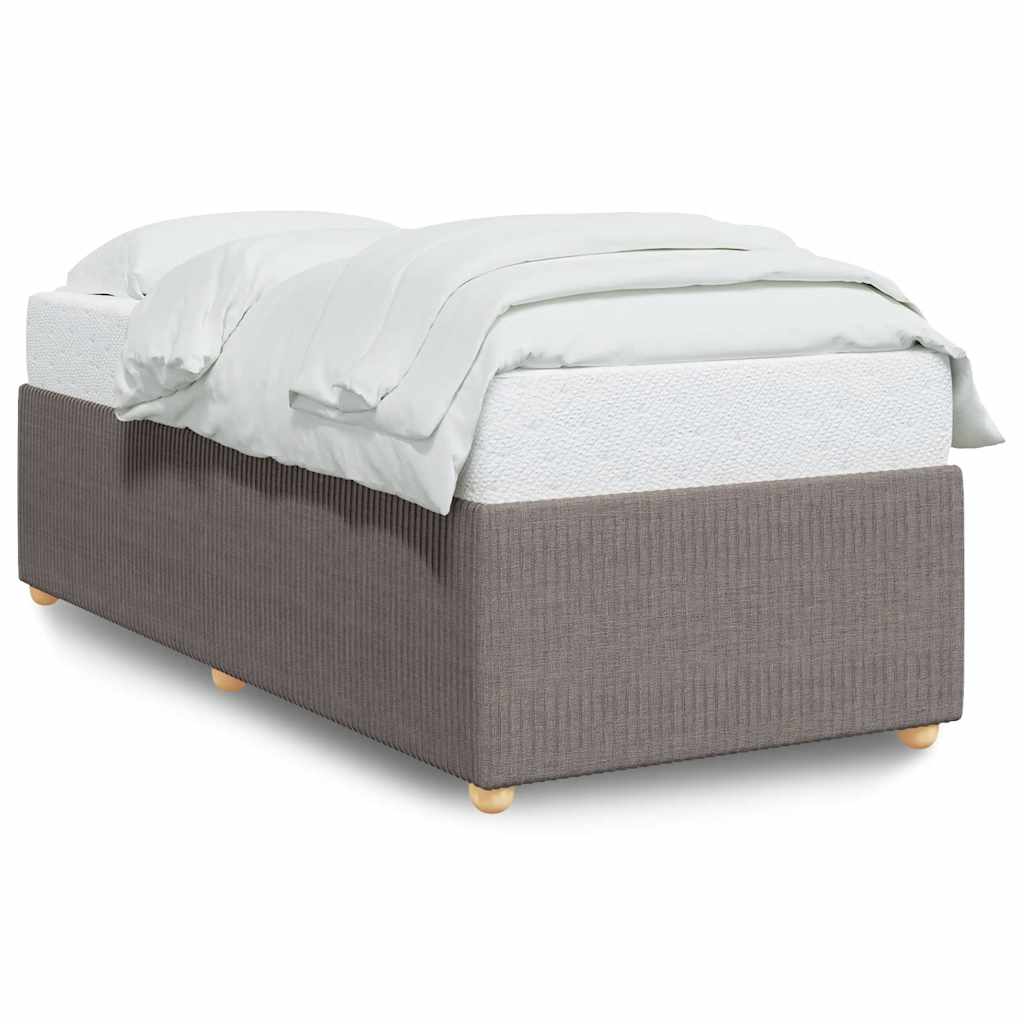 Σκελετός Κρεβατιού Χωρίς Στρώμα Taupe 90x190 εκ. Υφασμάτινο