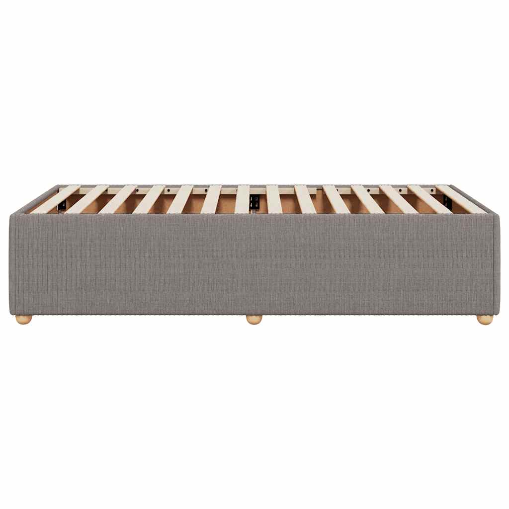 Σκελετός Κρεβατιού Χωρίς Στρώμα Taupe 90x190 εκ. Υφασμάτινο