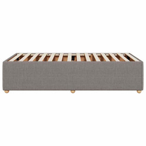 Σκελετός Κρεβατιού Χωρίς Στρώμα Taupe 90x190 εκ. Υφασμάτινο