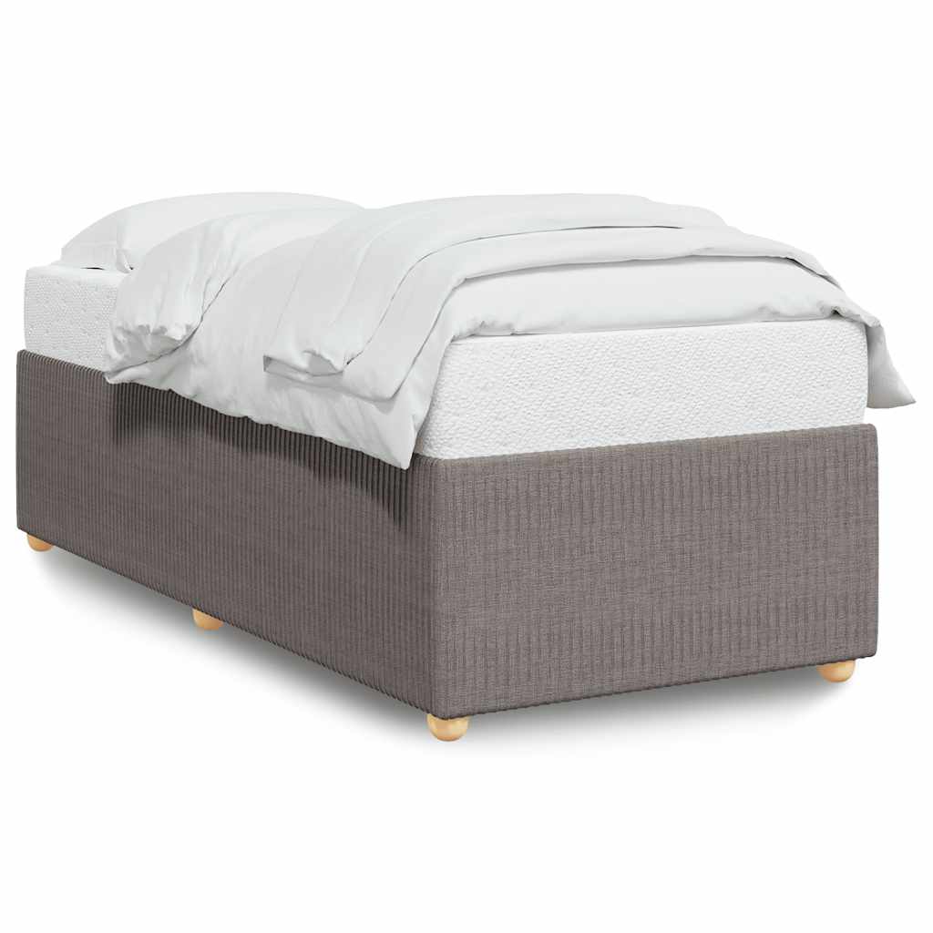 Σκελετός Κρεβατιού Χωρίς Στρώμα Taupe 90x200 εκ. Υφασμάτινο
