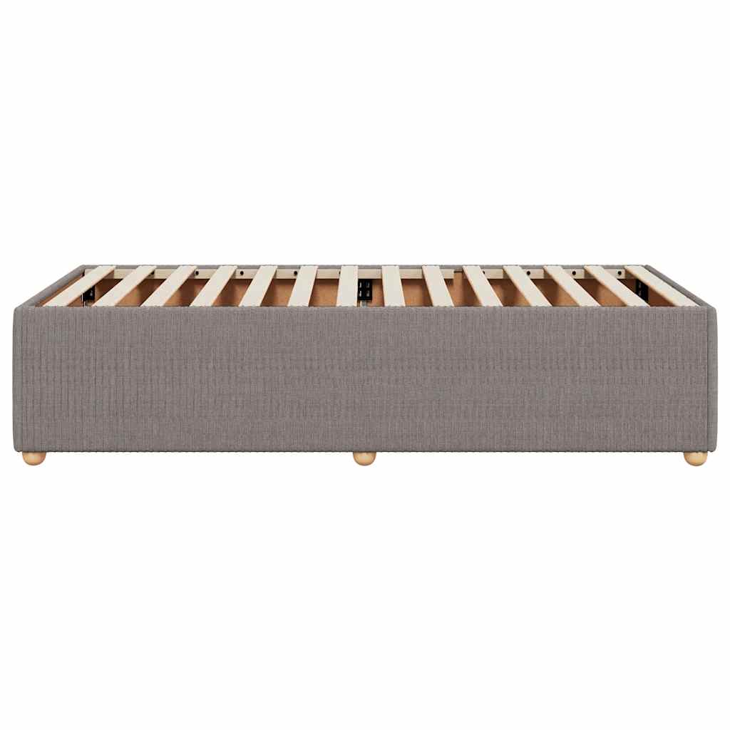 Σκελετός Κρεβατιού Χωρίς Στρώμα Taupe 90x200 εκ. Υφασμάτινο