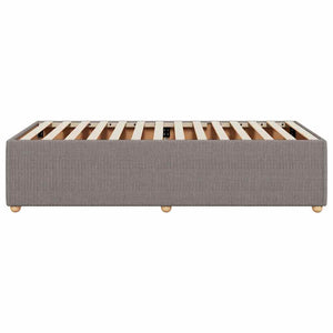 Σκελετός Κρεβατιού Χωρίς Στρώμα Taupe 90x200 εκ. Υφασμάτινο