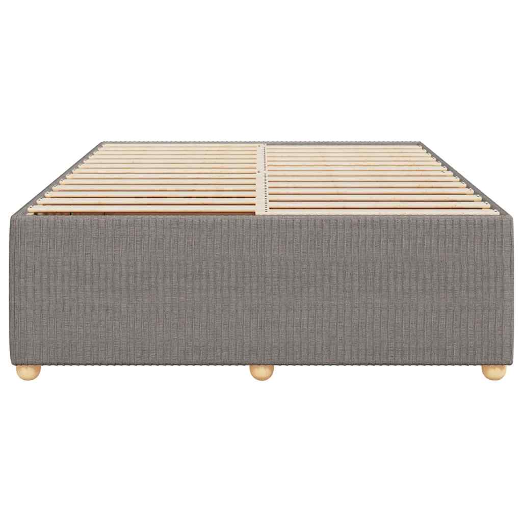 Σκελετός Κρεβατιού Χωρίς Στρώμα Taupe 140x200 εκ. Υφασμάτινο - Pakobazaar