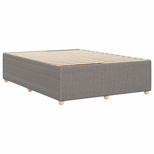 Σκελετός Κρεβατιού Χωρίς Στρώμα Taupe 140x200 εκ. Υφασμάτινο - Pakobazaar