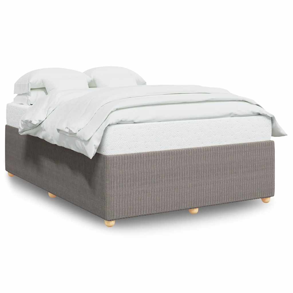 Σκελετός Κρεβατιού Χωρίς Στρώμα Taupe 160x200 εκ. Υφασμάτινο - Pakobazaar