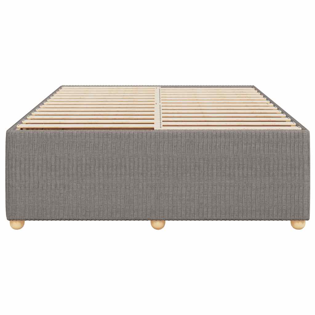 Σκελετός Κρεβατιού Χωρίς Στρώμα Taupe 160x200 εκ. Υφασμάτινο - Pakobazaar