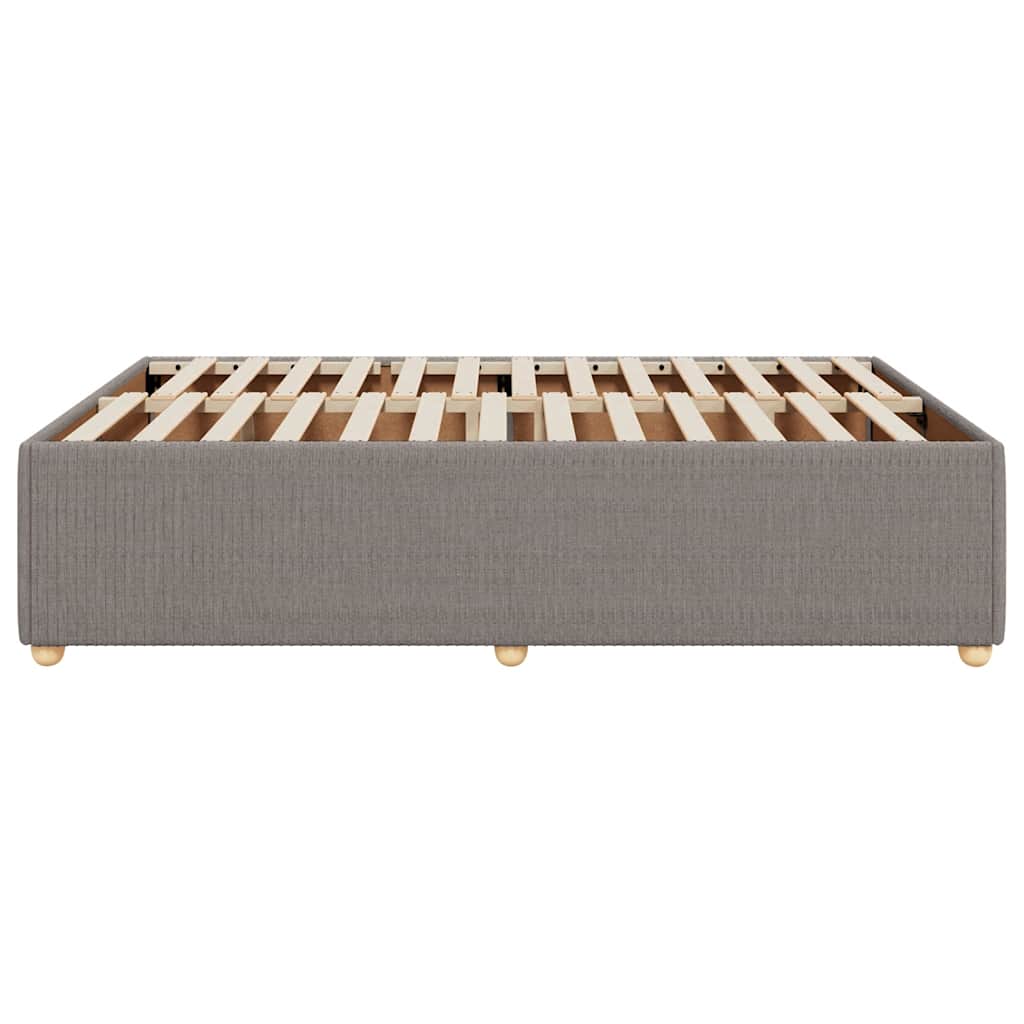 Σκελετός Κρεβατιού Χωρίς Στρώμα Taupe 160x200 εκ. Υφασμάτινο - Pakobazaar