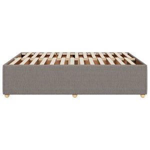 Σκελετός Κρεβατιού Χωρίς Στρώμα Taupe 160x200 εκ. Υφασμάτινο - Pakobazaar