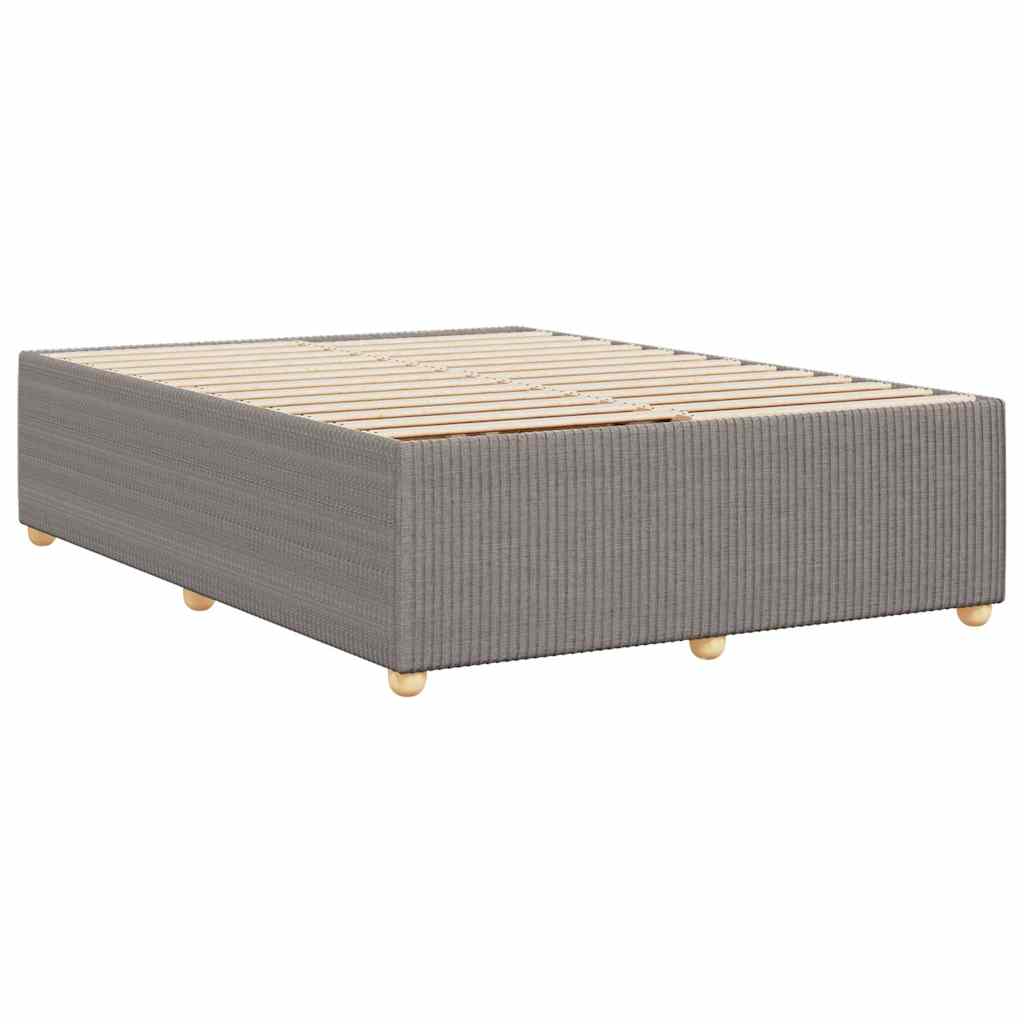 Σκελετός Κρεβατιού Χωρίς Στρώμα Taupe 160x200 εκ. Υφασμάτινο - Pakobazaar