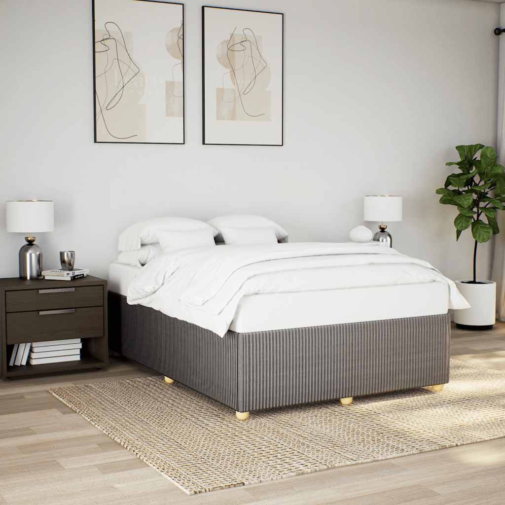 Σκελετός Κρεβατιού Χωρίς Στρώμα Taupe 160x200 εκ. Υφασμάτινο - Pakobazaar