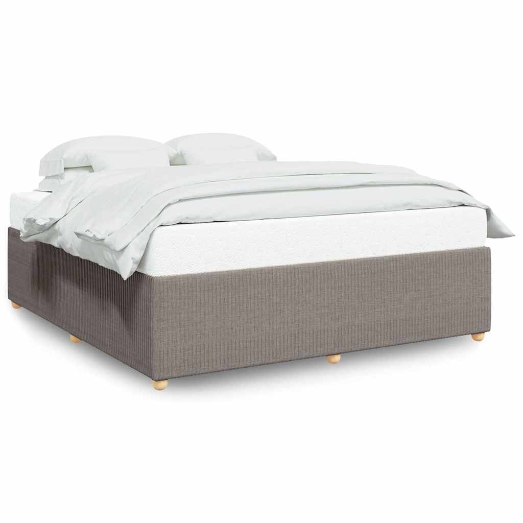 Σκελετός Κρεβατιού Χωρίς Στρώμα Taupe 180x200 εκ. Υφασμάτινο