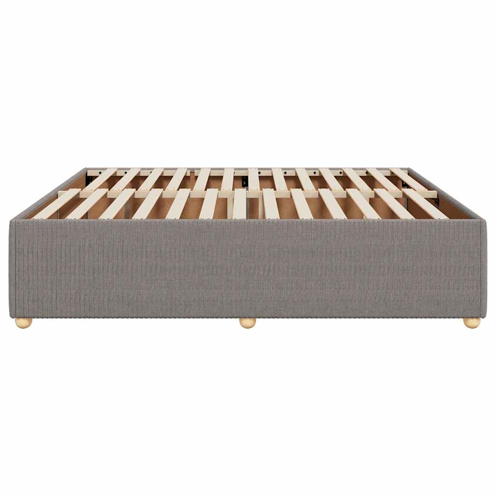 Σκελετός Κρεβατιού Χωρίς Στρώμα Taupe 180x200 εκ. Υφασμάτινο