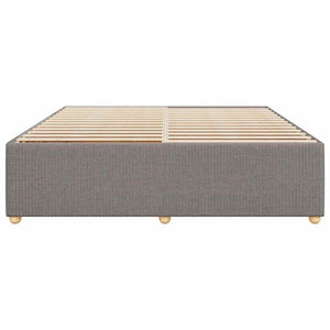 Σκελετός Κρεβατιού Χωρίς Στρώμα Taupe 200x200 εκ.Υφασμάτινο