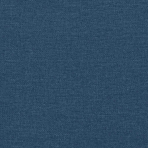 Σκελετός Κρεβατιού Χωρίς Στρώμα Μπλε 200x200 εκ.Υφασμάτινο