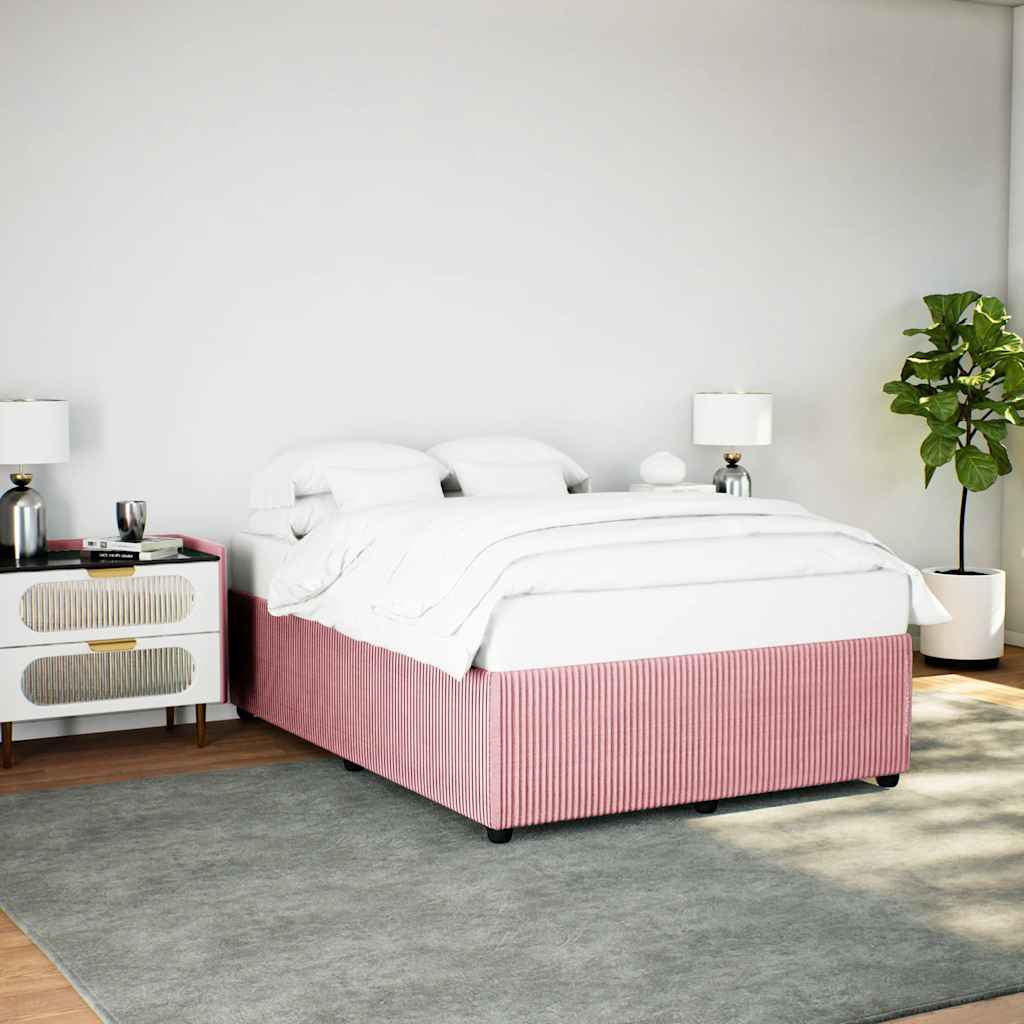 Πλαίσιο Κρεβατιού Ροζ 160x200 εκ. Βελούδινο