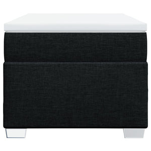 Κρεβάτι Boxspring με Στρώμα Μαύρο 80 x 200 εκ. Υφασμάτινο - Pakobazaar