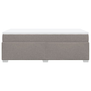 Κρεβάτι Boxspring με Στρώμα Taupe 90x190 εκ.Υφασμάτινο