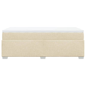 Κρεβάτι Boxspring με Στρώμα Κρεμ 90x190 εκ.Υφασμάτινο