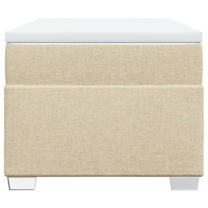 Κρεβάτι Boxspring με Στρώμα Κρεμ 90x200 εκ.Υφασμάτινο