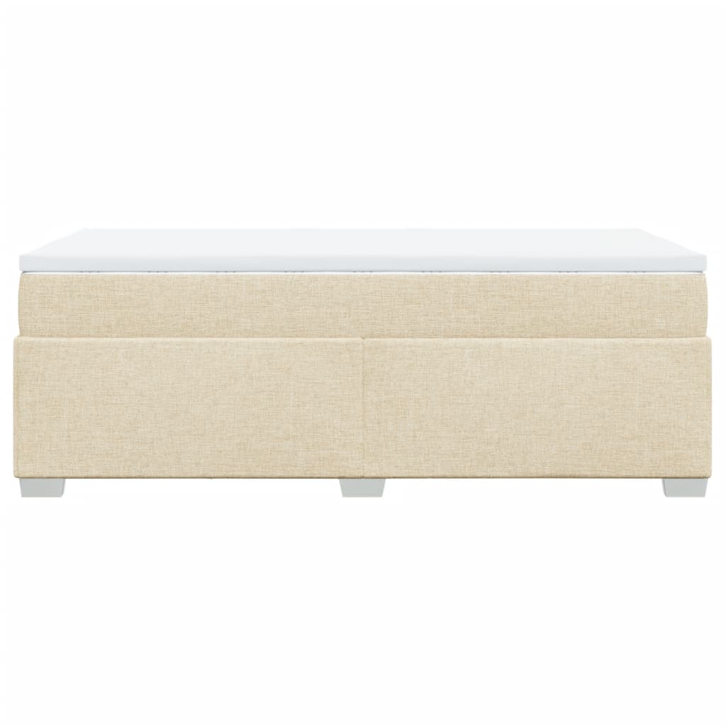 Κρεβάτι Boxspring με Στρώμα Κρεμ 90x200 εκ.Υφασμάτινο