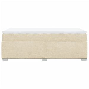 Κρεβάτι Boxspring με Στρώμα Κρεμ 90x200 εκ.Υφασμάτινο