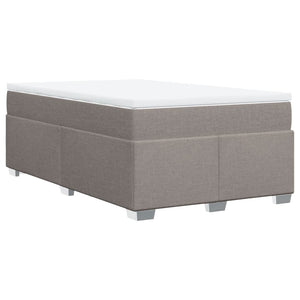 Κρεβάτι Boxspring με Στρώμα Taupe 120x190 εκ. Υφασμάτινο