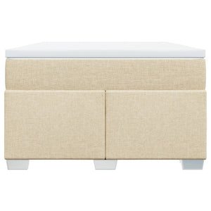Κρεβάτι Boxspring με Στρώμα Κρεμ 120x190 εκ. Υφασμάτινο
