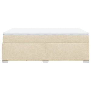Κρεβάτι Boxspring με Στρώμα Κρεμ 120x190 εκ. Υφασμάτινο