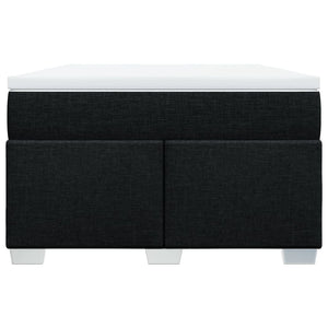 Κρεβάτι Boxspring με Στρώμα Μαύρο 120x200 εκ. Υφασμάτινο - Pakobazaar